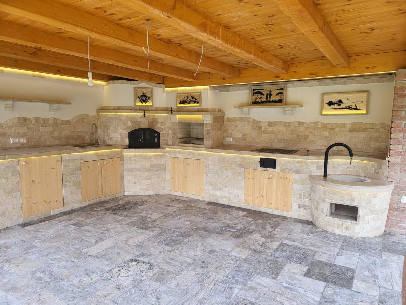 Silver travertine
